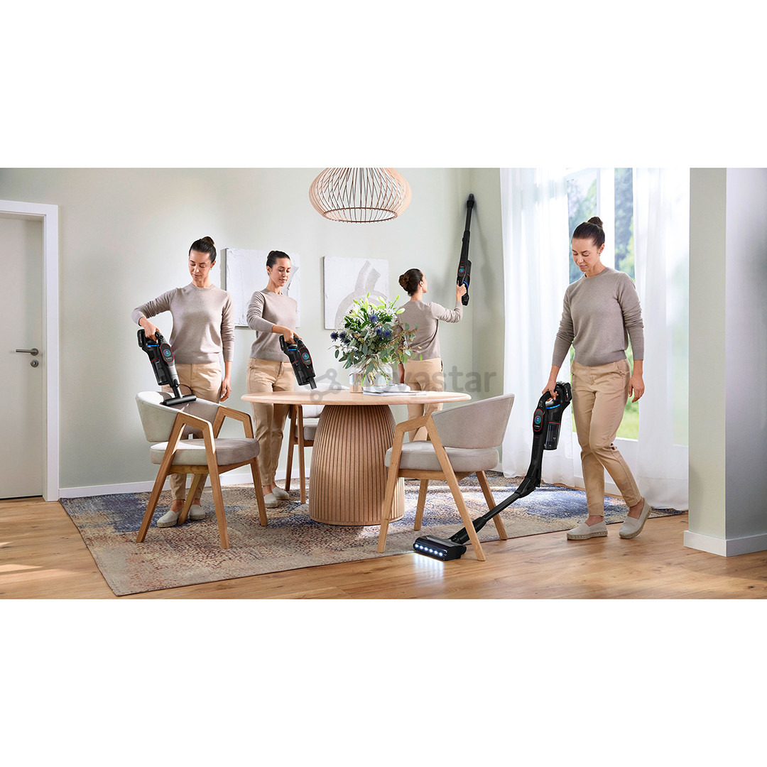 Bosch Unlimited 10 ProPower, juodas - Belaidis dulkių siurblys