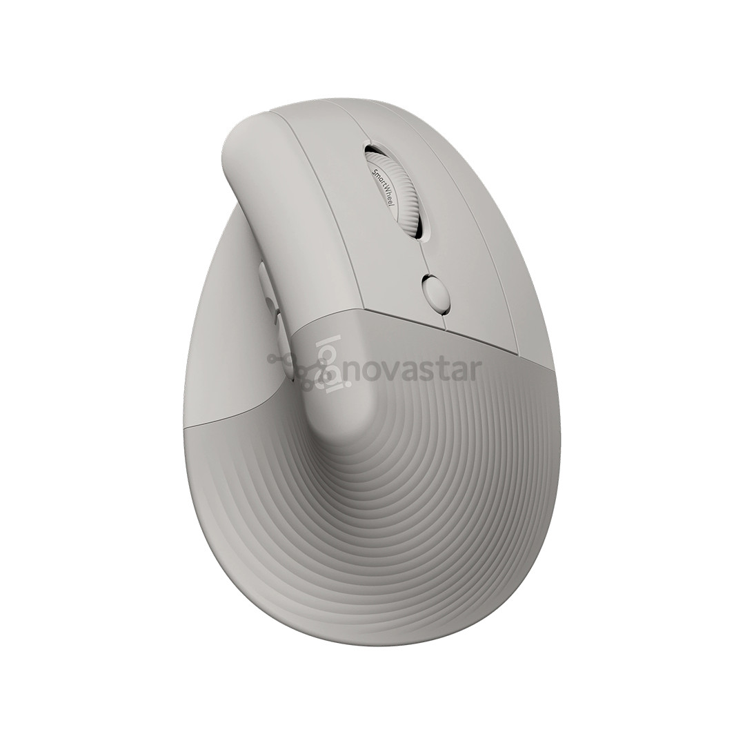 Logitech Lift Vertical Ergonomic, pilka - Belaidė pelė
