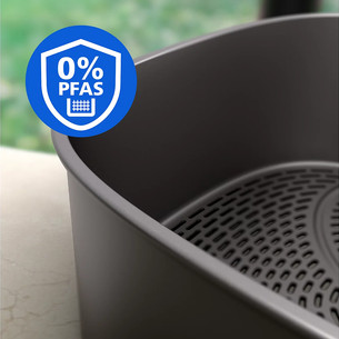 Philips 5000 Series, 9,5 l, 2750 W, garų funkcija, sidabro spalvos/juoda - Karšto oro gruzdintuvė