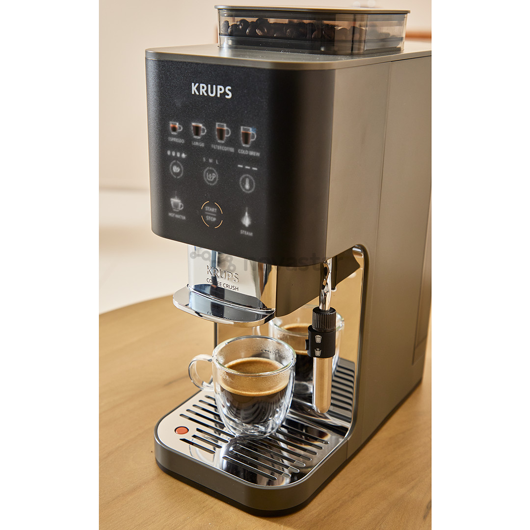 Krups Coffee Crush Experience, black/silver - Espresso machine