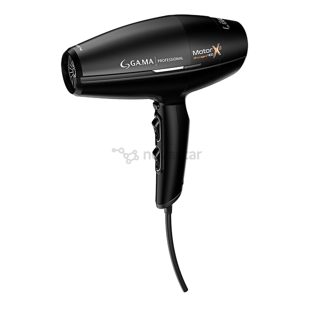 GA.MA LUMINE X8 AC 80, 2400 Вт, черный - Фен