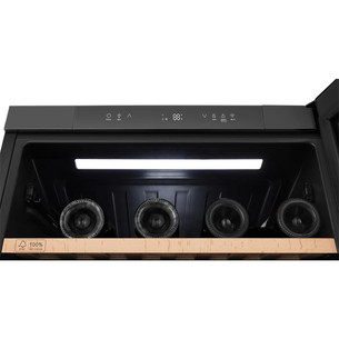 Hisense, 46 buteliai, aukštis 82 cm, juodas - Vyno šaldytuvas