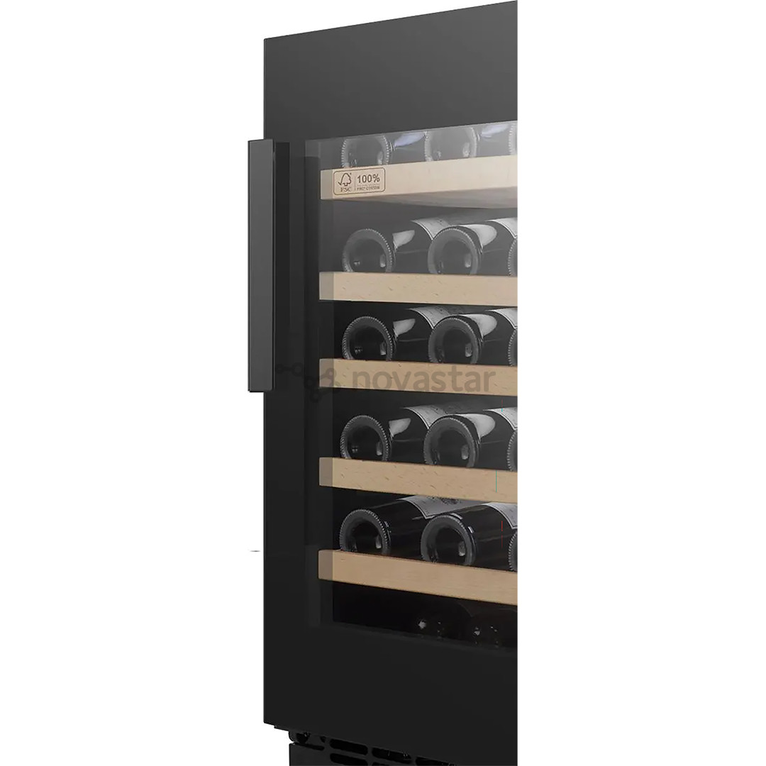 Hisense, 46 buteliai, aukštis 82 cm, juodas - Vyno šaldytuvas