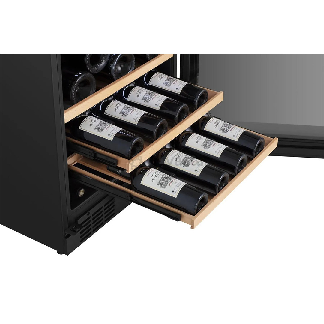 Hisense, 46 buteliai, aukštis 82 cm, juodas - Vyno šaldytuvas