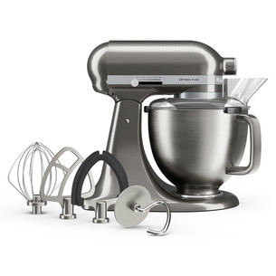 KitchenAid Artisan Plus, 4,7 L, sidabro spalvos - Virtuvinis kombainas 5KSM50PKVEMS