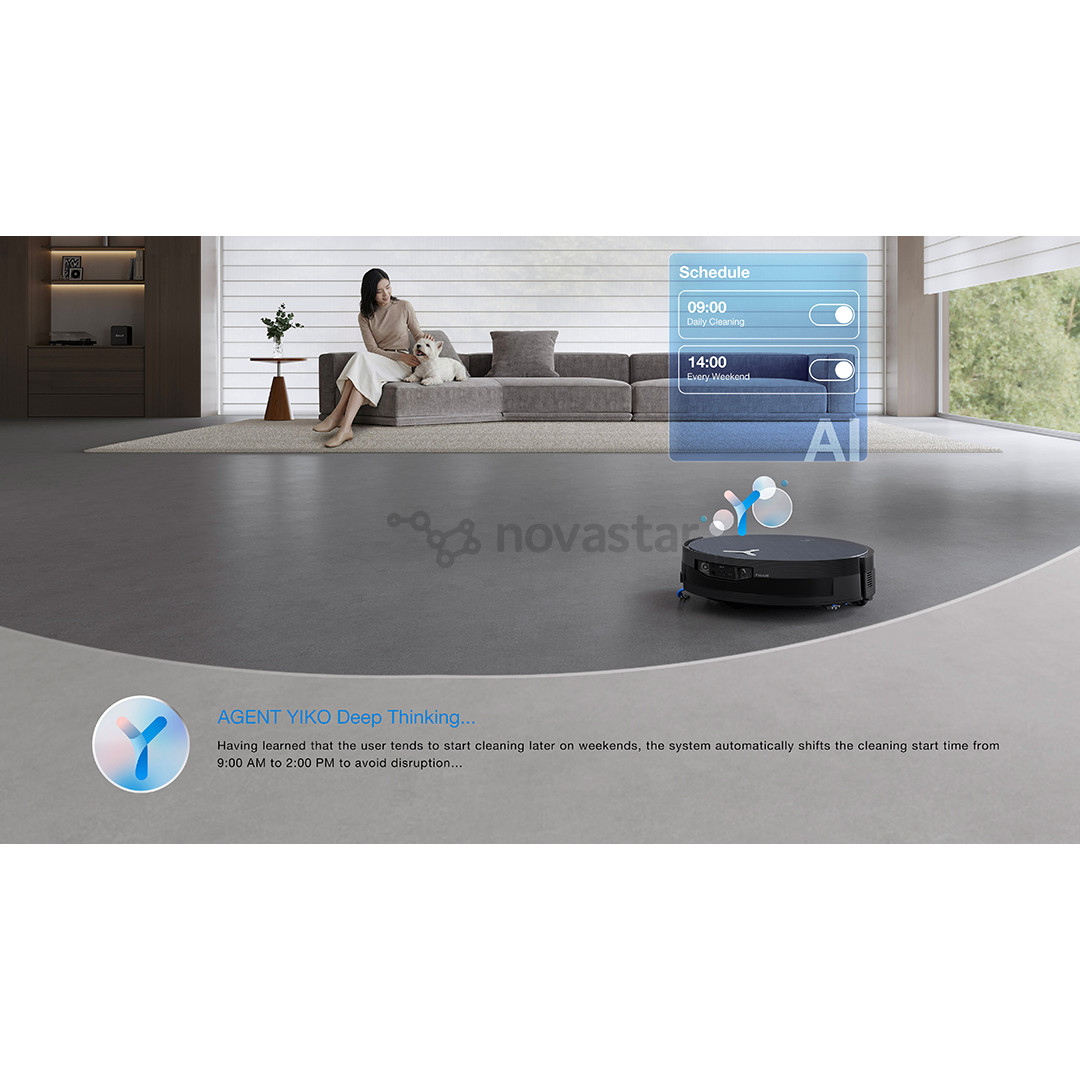 Ecovacs DEEBOT X12 OmniCyclone, Wet & Dry, grey - Robot vacuum cleaner