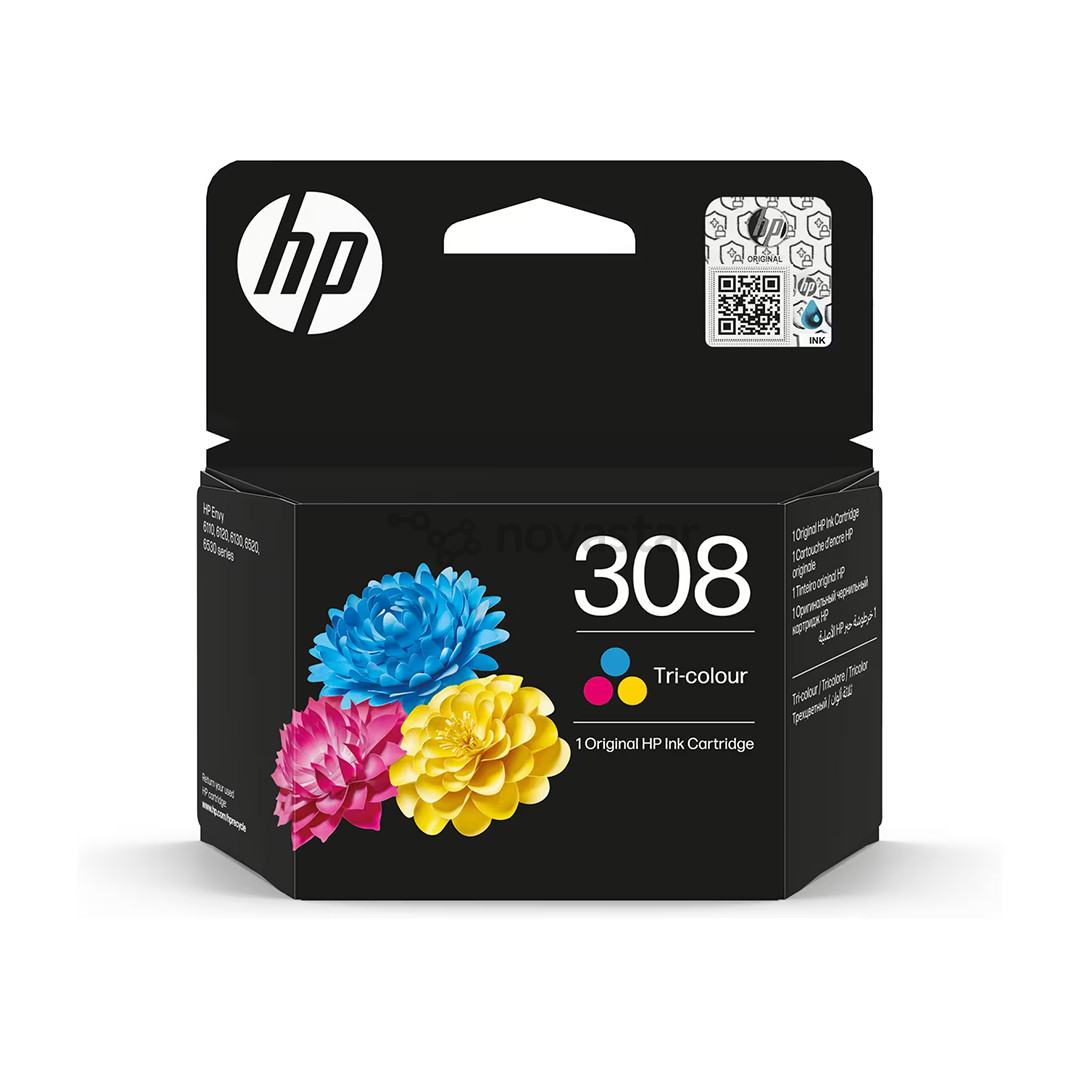 HP 308 Tri-color, color - Ink cartridge