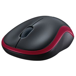 Pelė Logitech M185, Belaidė, Raudona