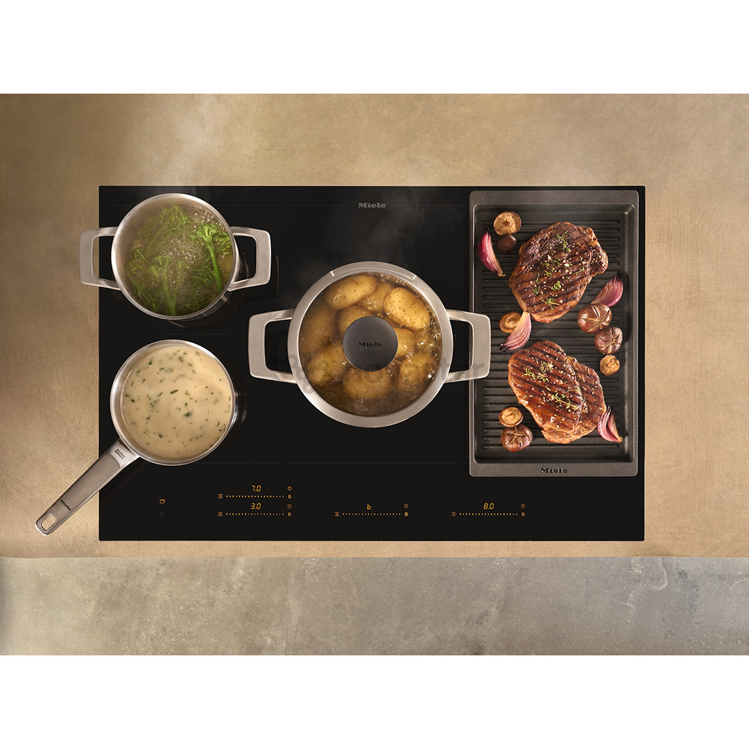 Miele, width 62 cm, black - Built-in induction hob