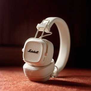 Marshall Major V, бежевый - Накладные беспроводные наушники