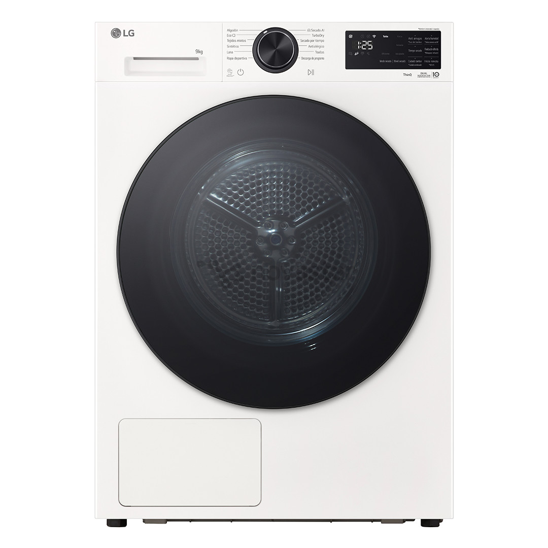 LG, Heat pump, 9 kg, gylis 61,5 cm - Džiovyklė