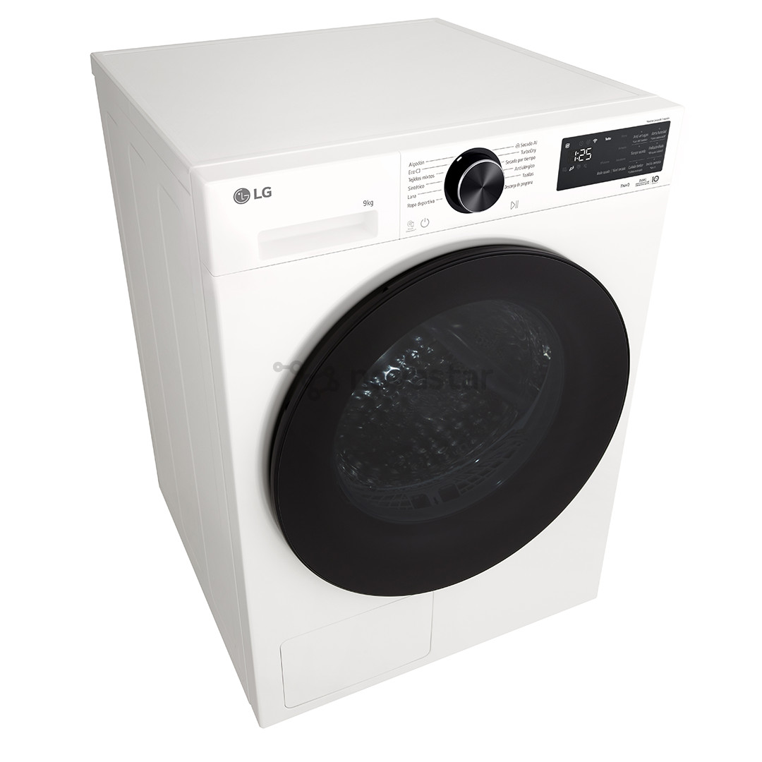 LG, Heat pump, 9 kg, gylis 61,5 cm - Džiovyklė