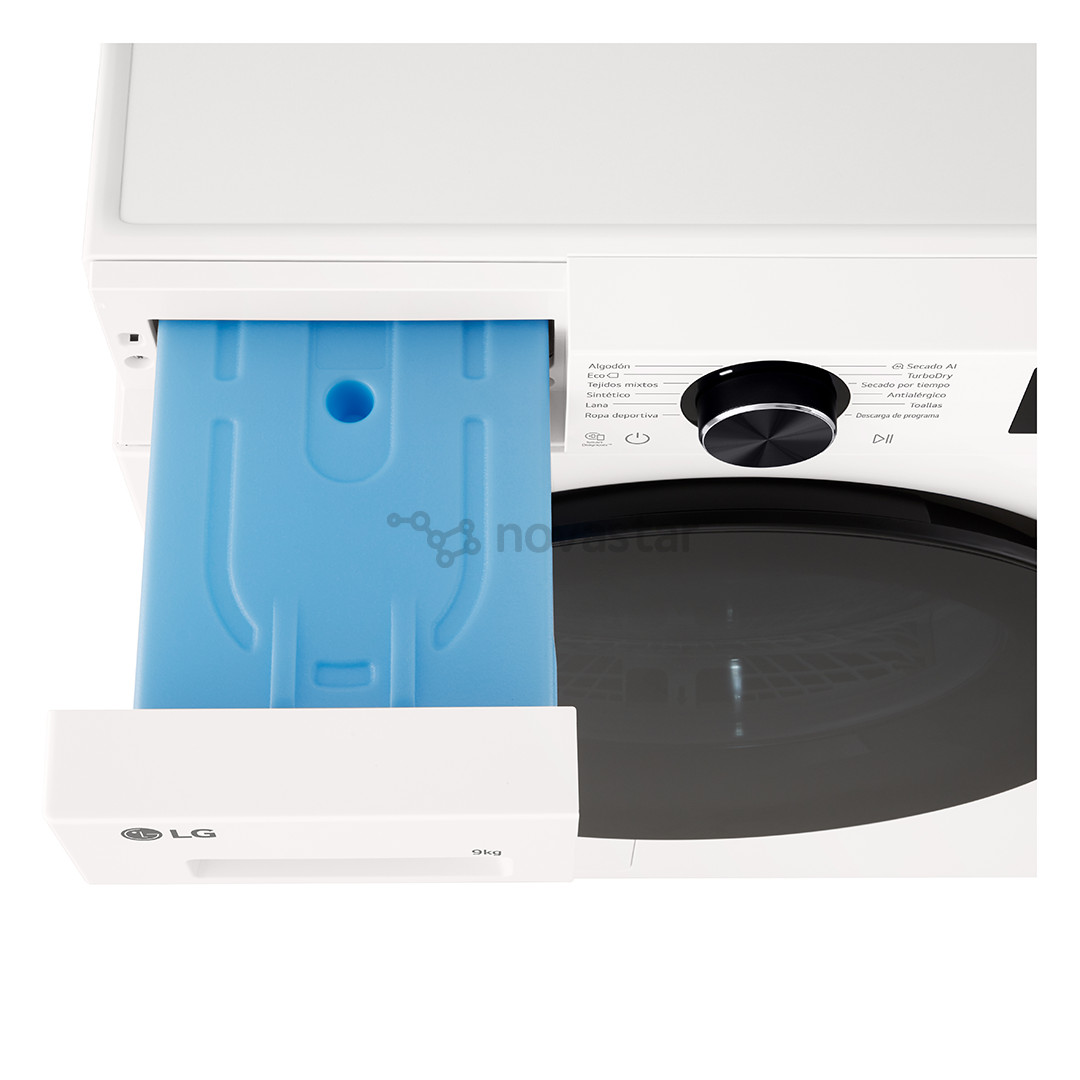 LG, Heat pump, 9 kg, gylis 61,5 cm - Džiovyklė