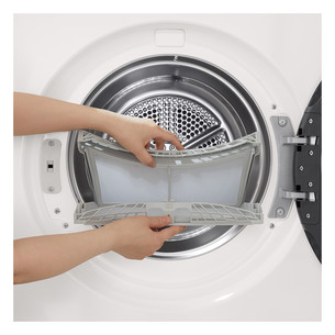 LG, Heat pump, 9 kg, gylis 61,5 cm - Džiovyklė