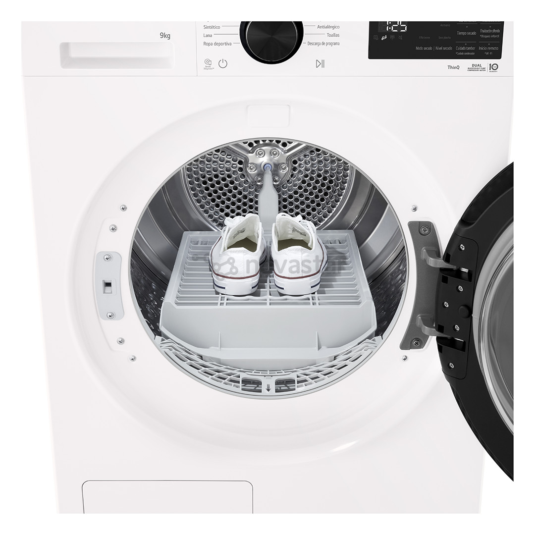LG, Heat pump, 9 kg, gylis 61,5 cm - Džiovyklė