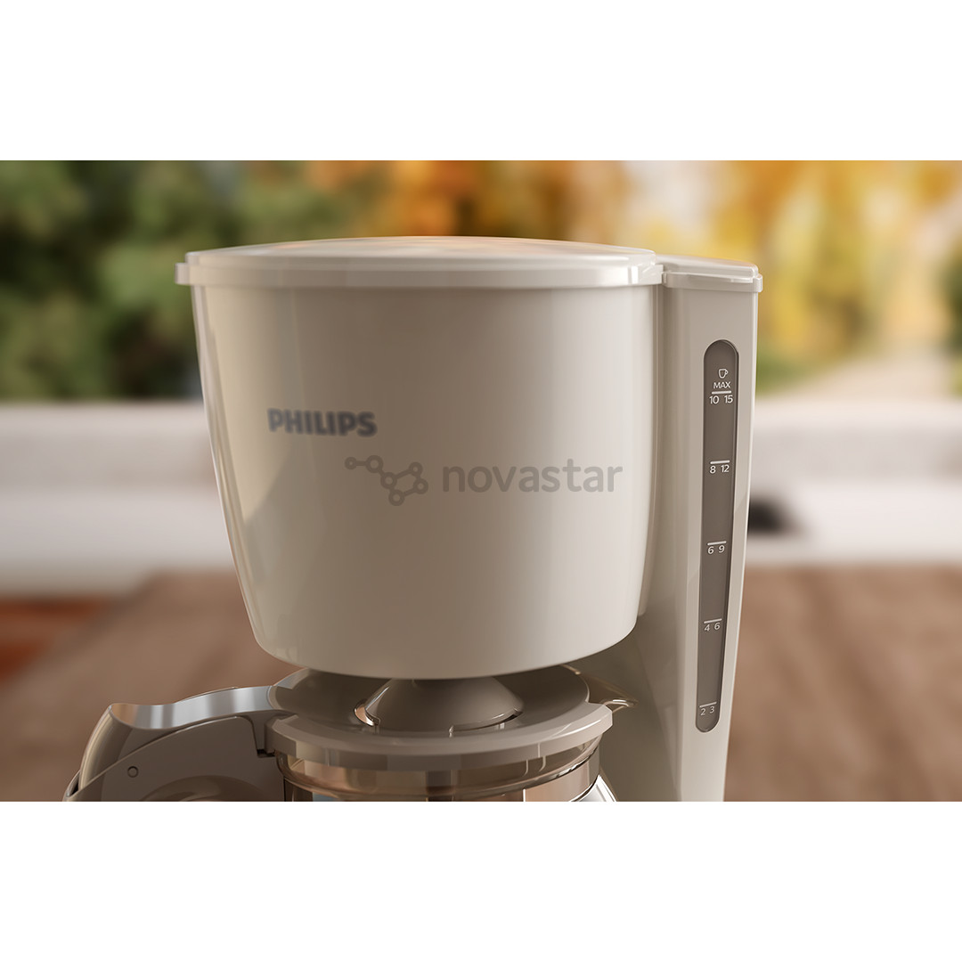 Philips Daily Collection, water tank 1.2 L, beige - Coffee maker