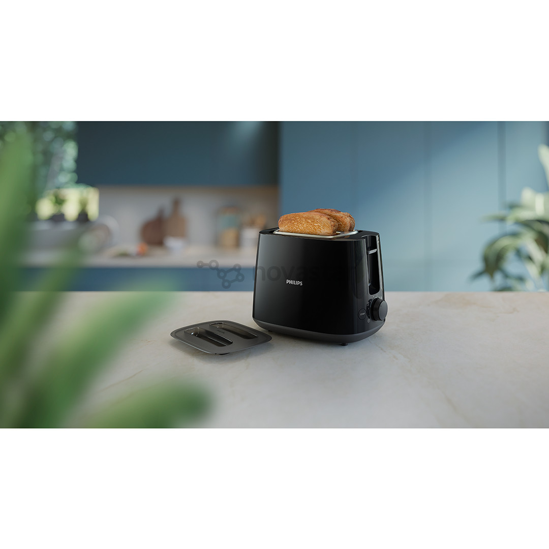 Philips Daily Collection, 900 W, black - Toaster
