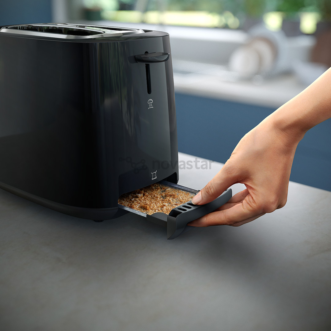 Philips Daily Collection, 900 W, black - Toaster