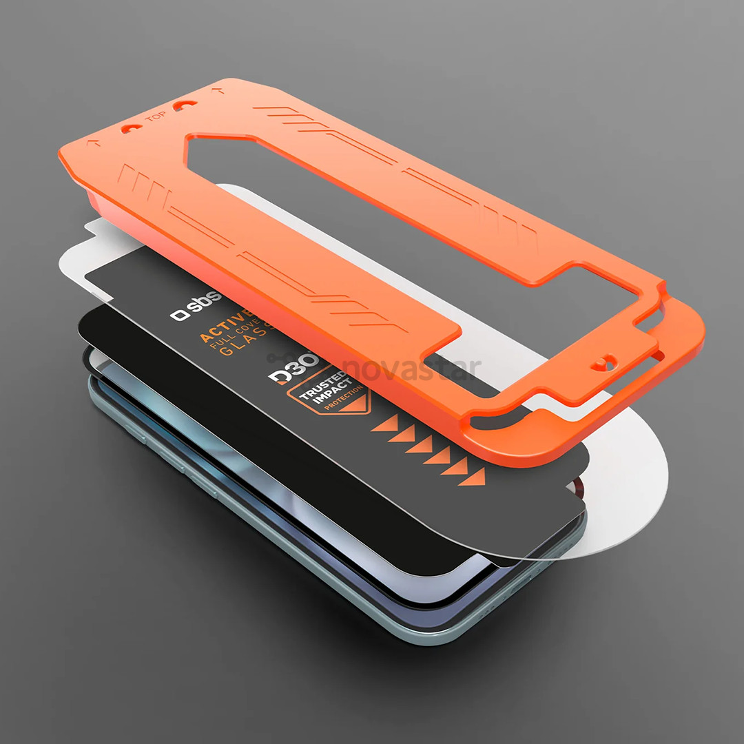 SBS D3O Screen Protector with Applicator, Samsung S26+, juodas - Ekrano apsauginis stiklas