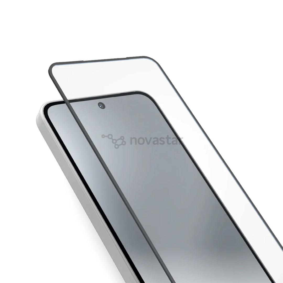 SBS Full Cover Glass Screen Protector, Samsung A37, black - Screen protector