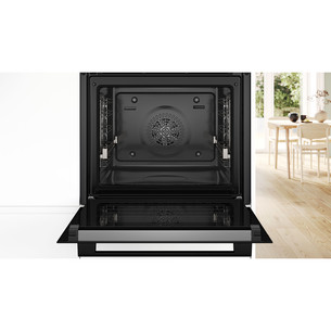 Bosch, Series 6, pirolizė, 71 L, juoda - Įmontuojama orkaitė