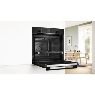 Bosch, Series 6, pirolizė, 71 L, juoda - Įmontuojama orkaitė