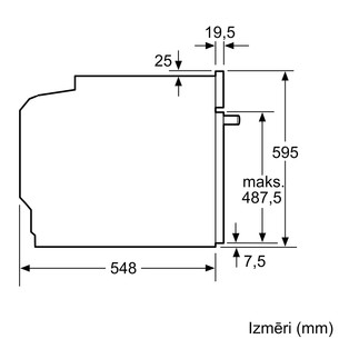 Bosch, Series 6, pirolizė, 71 L, juoda - Įmontuojama orkaitė