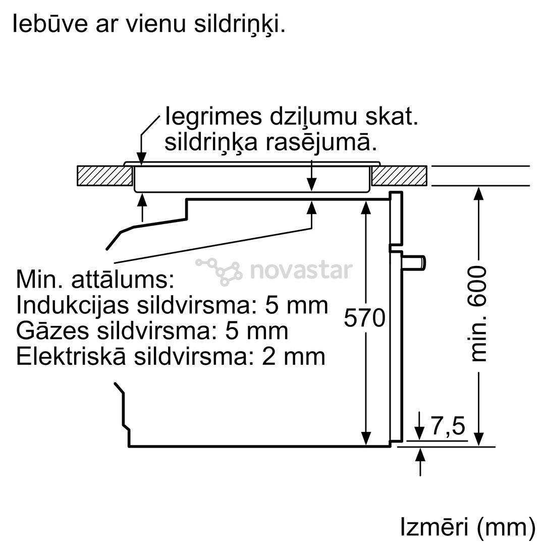 Bosch, Series 6, pirolizė, 71 L, juoda - Įmontuojama orkaitė