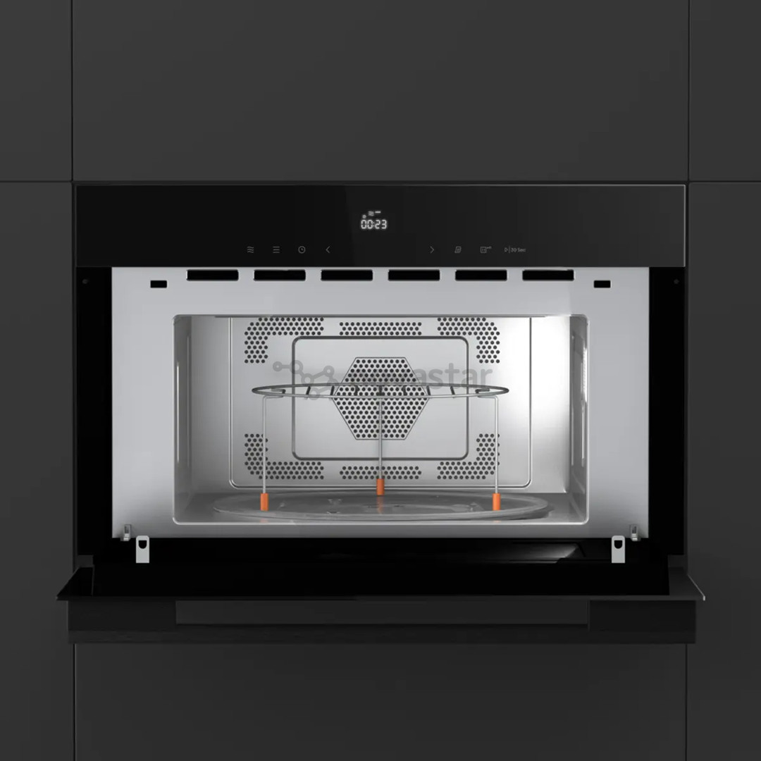 Hisense Hi6, 34 L, 900 W, juoda - Įmontuojama mikrobangų krosnelė su griliu