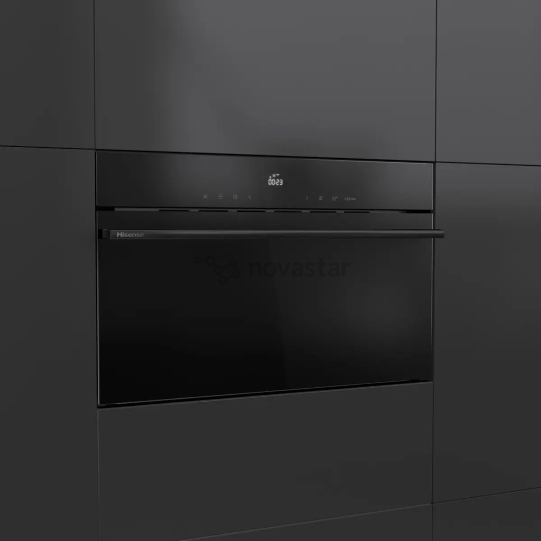 Hisense Hi6, 34 L, 900 W, juoda - Įmontuojama mikrobangų krosnelė su griliu
