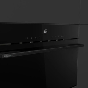 Hisense Hi6, 34 L, 900 W, juoda - Įmontuojama mikrobangų krosnelė su griliu
