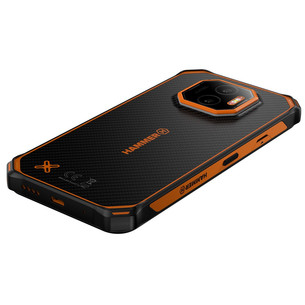 HAMMER Energy X2, 6GB, 128GB, black/orange - Smartphone