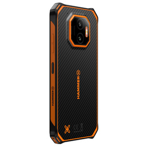 HAMMER Energy X2 5G, 6GB, 128GB, black/orange - Smartphone