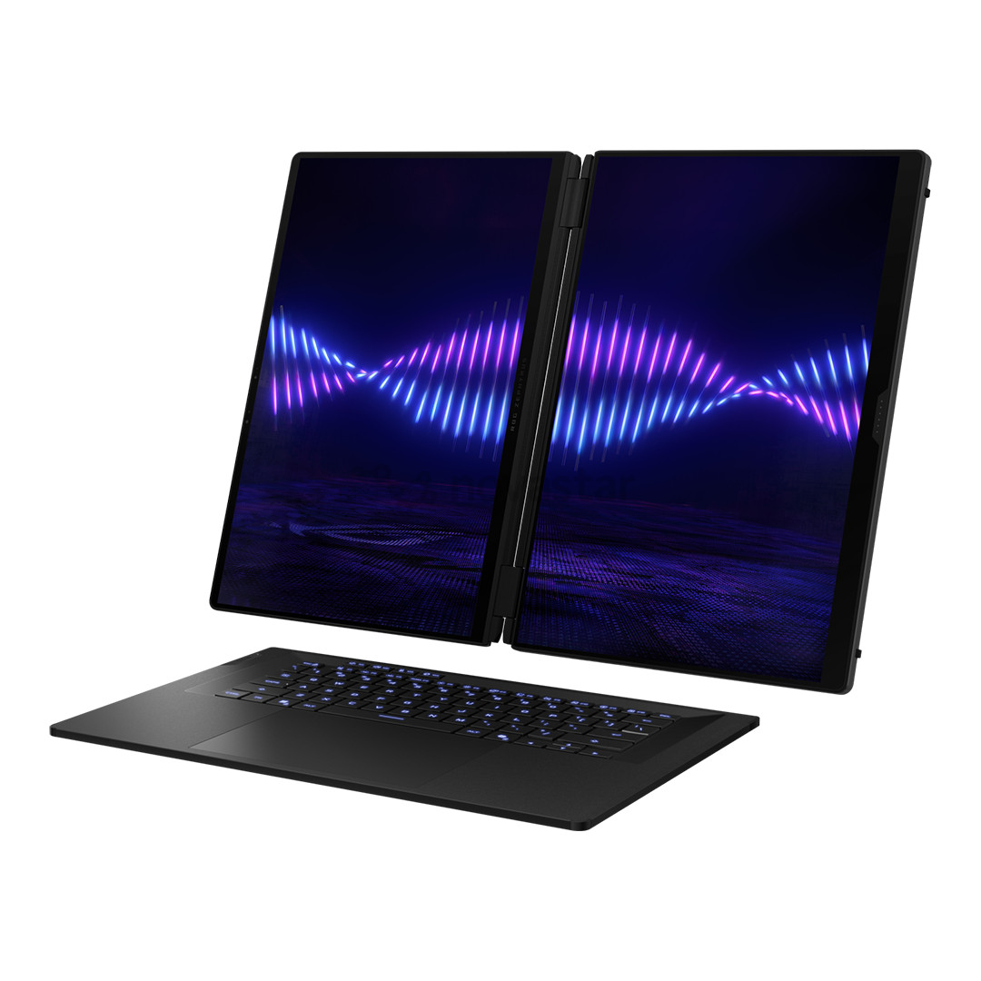 Asus ROG Zephyrus Duo (2026) GX651, 16'', 3K, Duo OLED, 120 Гц, Ultra 9, 64 ГБ, 2 ТБ, RTX 5090, ENG, темно-серый - Ноутбук
