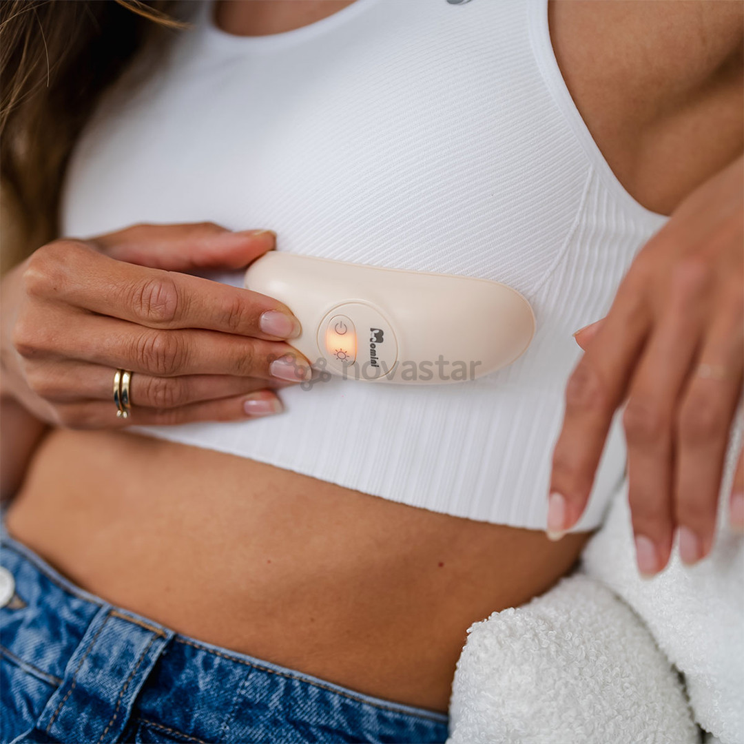Momini Calma, beige - Warming lactation massager