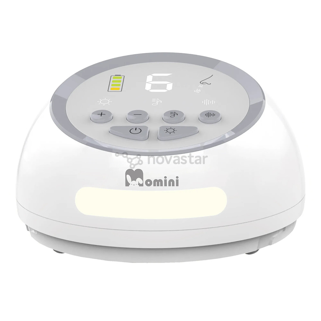 Momini NoseNest, white/grey - Automatic nasal aspirator