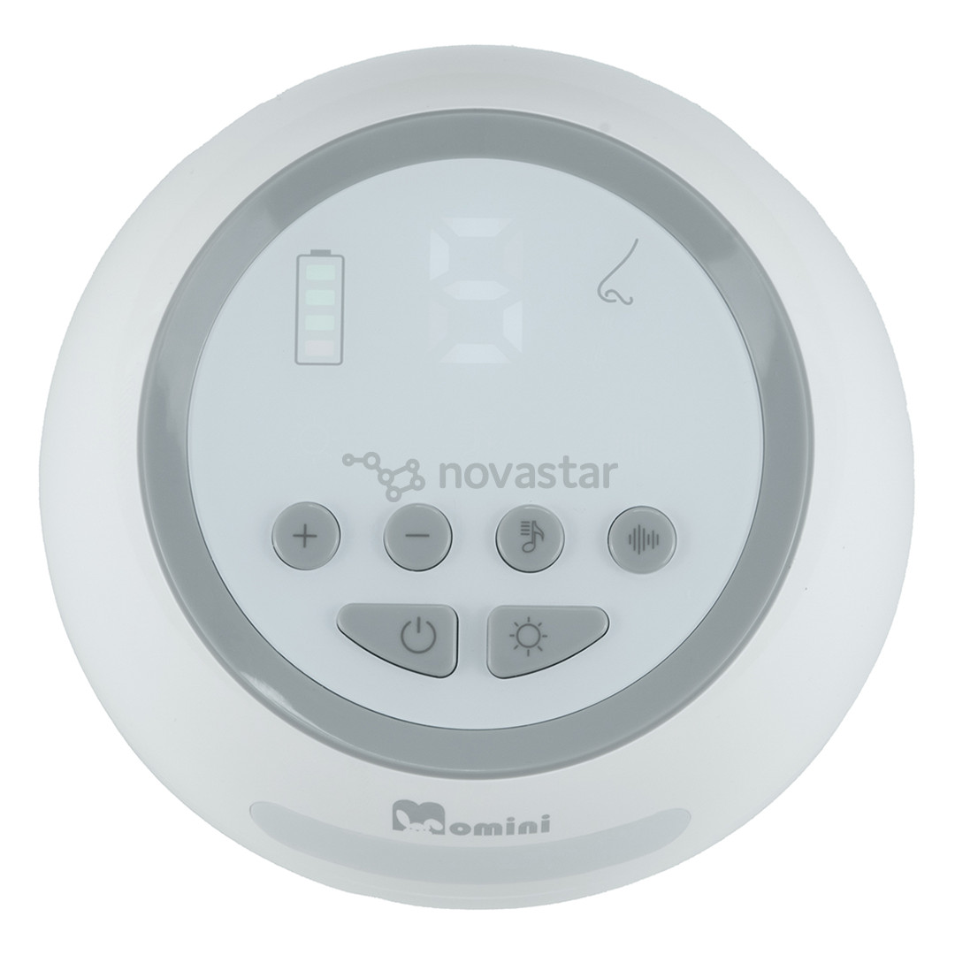 Momini NoseNest, white/grey - Automatic nasal aspirator