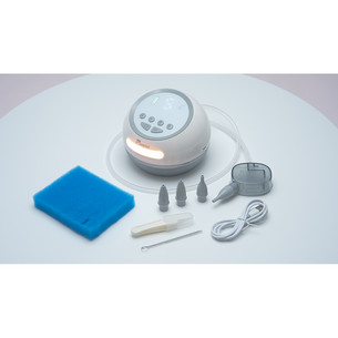 Momini NoseNest, white/grey - Automatic nasal aspirator
