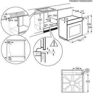 Electrolux 700 Series MealAssist with PizzaExpert 700, 72 L, pirolizė, juoda - Įmontuojama orkaitė