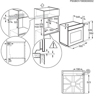 Electrolux 700 Series MealAssist with PizzaExpert 700, 72 L, pirolizė, juoda - Įmontuojama orkaitė