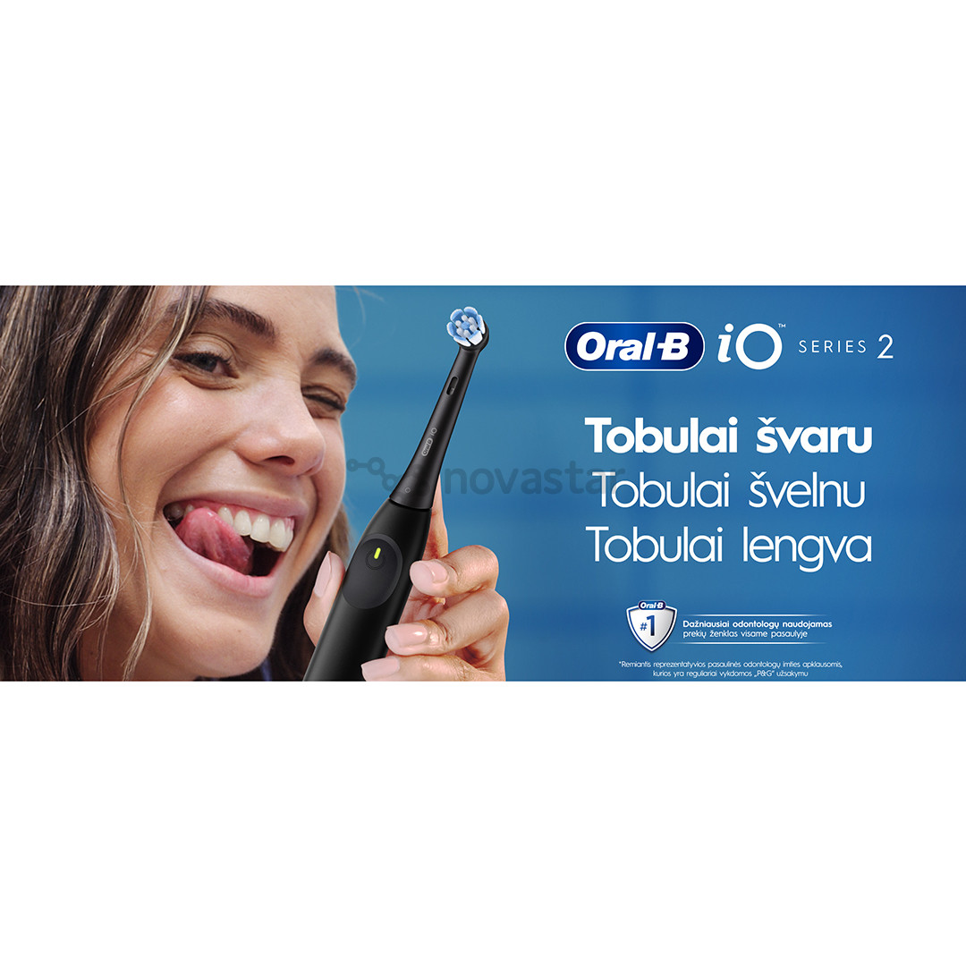 Braun Oral-B iO2, rožinio aukso spalvos - Elektrinis dantų šepetėlis