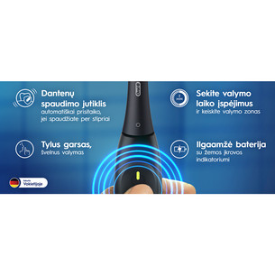 Braun Oral-B iO2, rožinio aukso spalvos - Elektrinis dantų šepetėlis