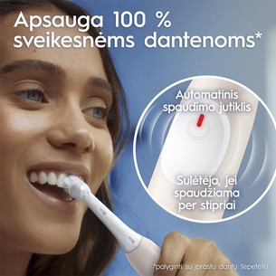 Braun Oral-B iO2, rožinio aukso spalvos - Elektrinis dantų šepetėlis