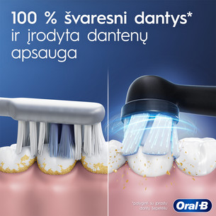 Elektrinis dantų šepetėlis Braun Oral-B iO2, kelioninis dėklas, juodas