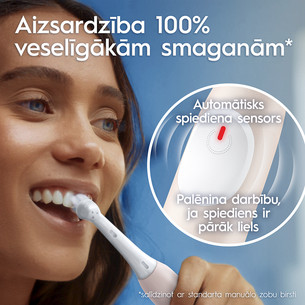 Braun Oral-B iO2, rožinio aukso spalvos - Elektrinis dantų šepetėlis