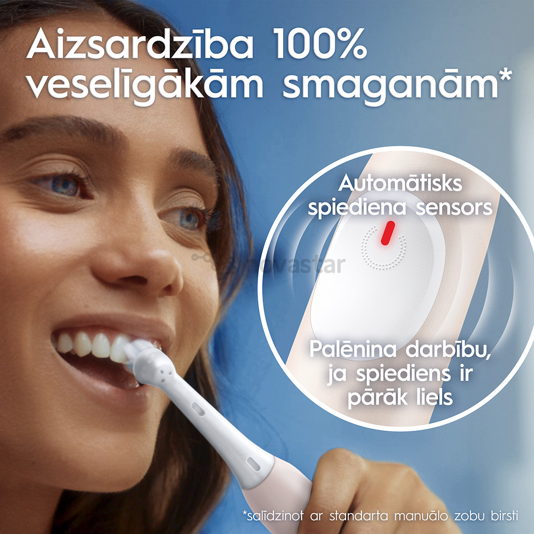 Braun Oral-B iO2, rožinio aukso spalvos - Elektrinis dantų šepetėlis