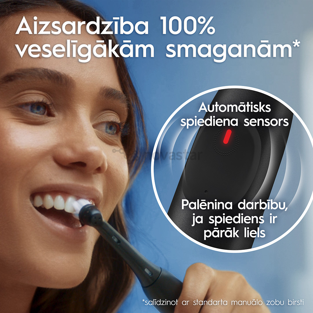 Elektrinis dantų šepetėlis Braun Oral-B iO2, kelioninis dėklas, juodas