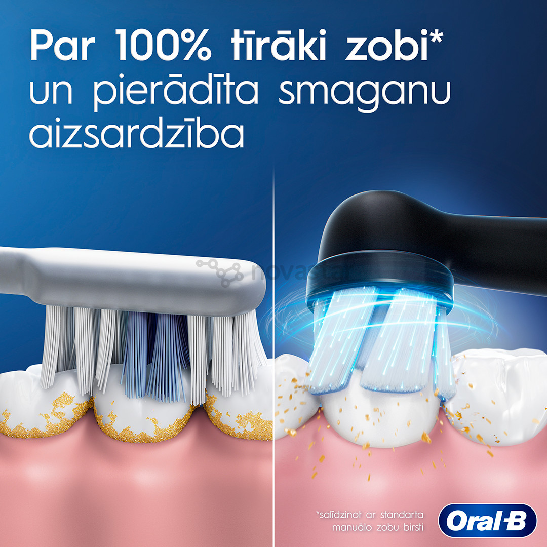 Elektrinis dantų šepetėlis Braun Oral-B iO2, kelioninis dėklas, juodas