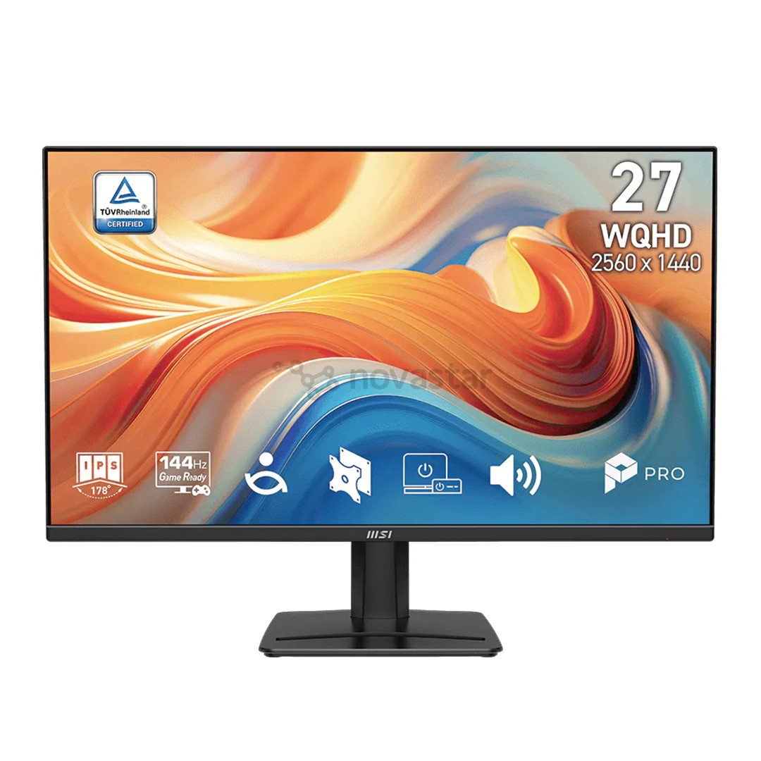 MSI PRO MP275Q E14, 27'', QHD, 144 Hz, juodas - Monitorius 9S6-3PF2CM-003
