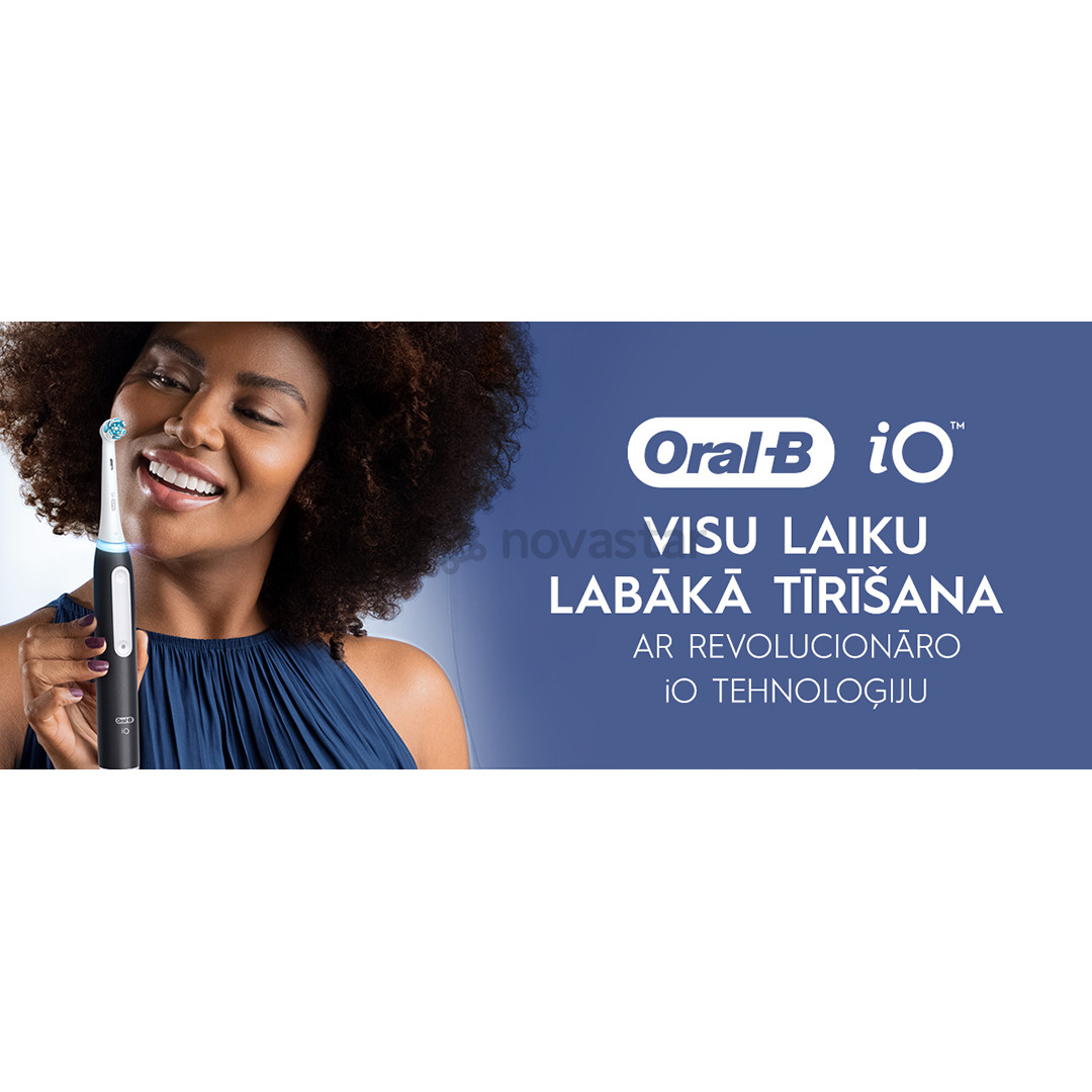 Braun Oral-B iO3, juodas - Elektrinis dantų šepetėlis